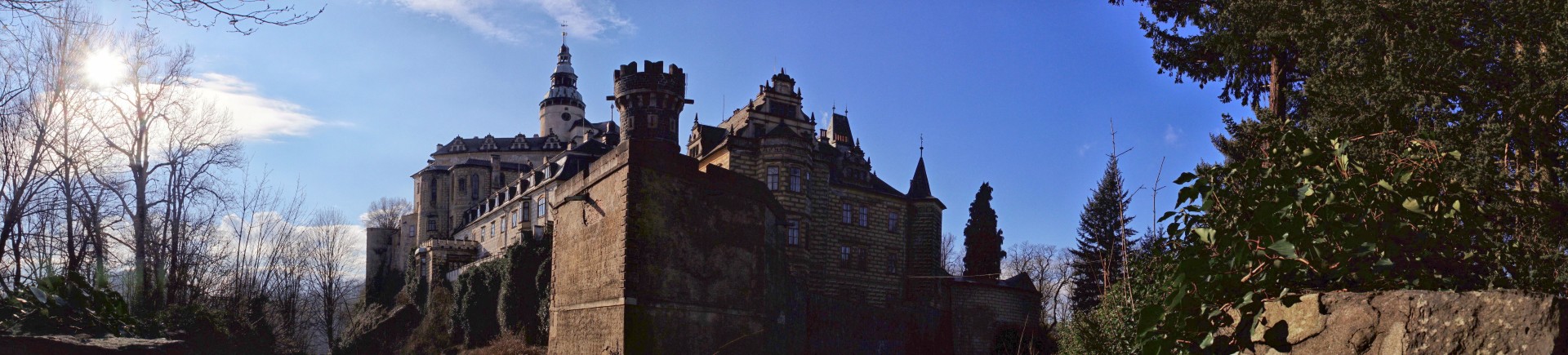 Panorama zamku we Frydlancie