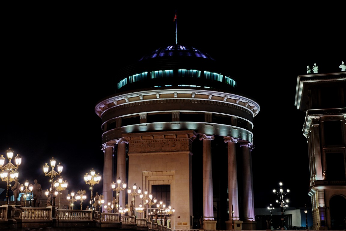 Noc w Skopje