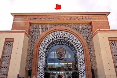 Dworzec kolejowy ONCF w Marrakeszu.